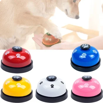 Pet Training Bell Food Reminder Feeding Bell Training Interactive Toys Improve Pet Intelligence Button Speaker Pet Toys Bell For 1