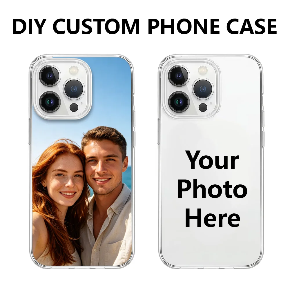 Personalized Clear Photo Phone Case - Customizable Soft Cover