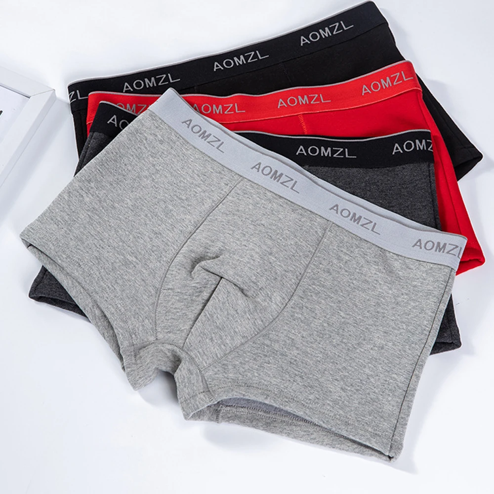 Men Winter Warm Fleece Long Leg Boxer Briefs Solid Cotton Longer Underwear Length Trunk Shorts Knickers Panties Underpants A50