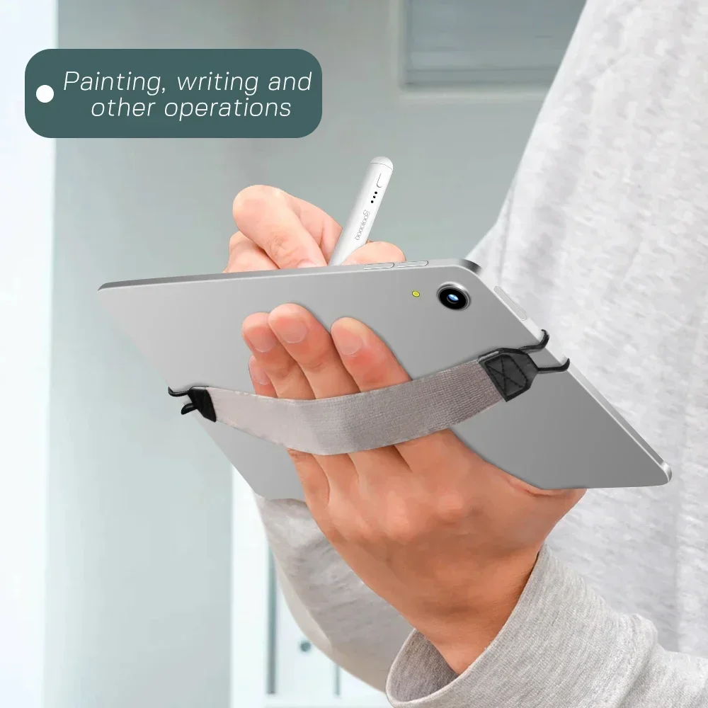 tablet hand strap for iPad 9.7 10.5 inch generic leather handle grip security for iPad/Xiaomi/Samsung