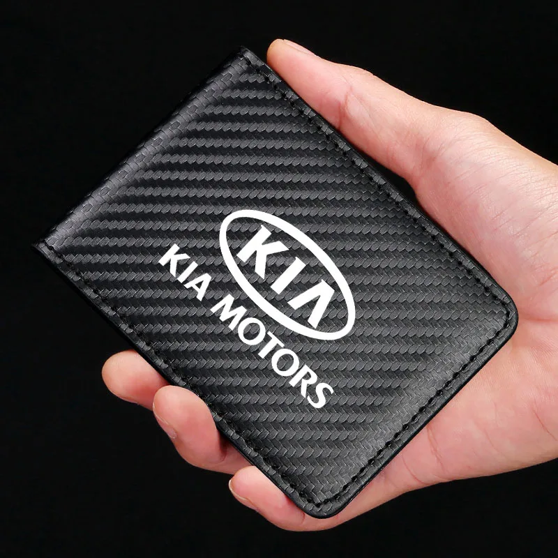 Sleek Car-Themed Slim Credit Card Holder Wallet with Money Clip