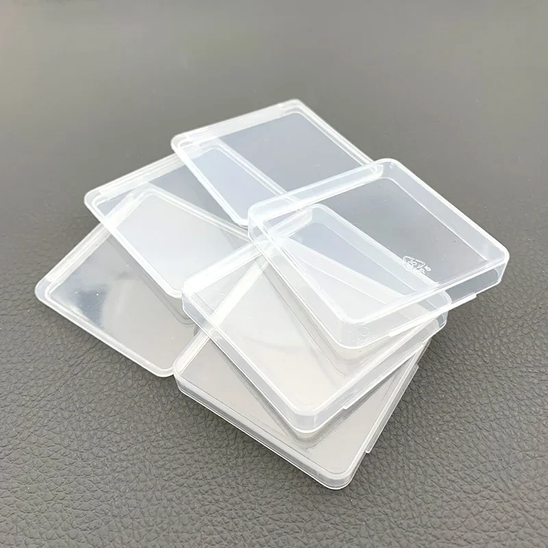 4.4*4.4*0.6cm Transparent Plastic Box Mini Small PP Storage Component Boxs Collection Packaging Plastic Jewelry watch parts Box