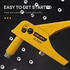 Deli 240MM Single Hand Blind Rivet Guns Nose Piece Manual Riveting Riveter Tool Hand Tool 3