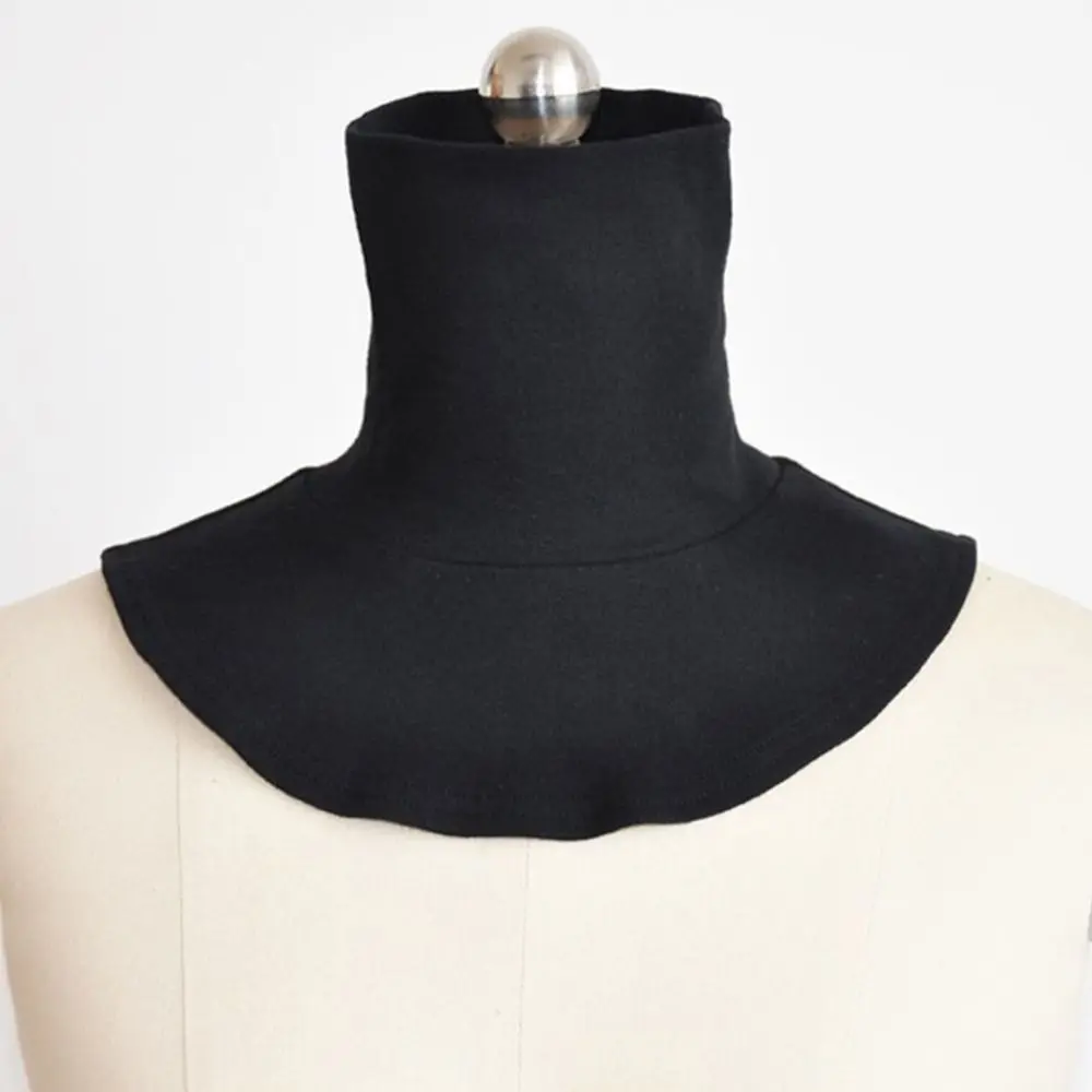 Mehrfarbiger Baumwoll-Rollkragen, gefälschter Kragen, islamische Hijab-Erweiterungen, Kragen, einfarbig, Halsbedeckung, halbes Oberteil, falscher Hemdkragen – Detail 4