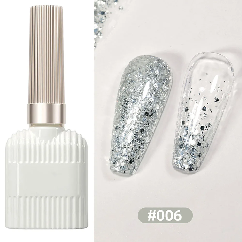 

15ml Nails Polish With Sequins Multipurpose Nail Art Design Glue For Women Girls
