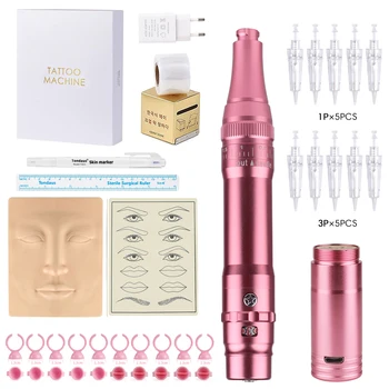 Macchina per Trucco Permanente PMU - Strumento per Microblading, Dispositivo per Tatuaggio Sopracciglia e Labbra, Kit Wireless per Risultati Impeccabili