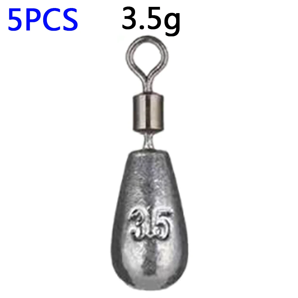 Precision Casting Fishing Sinkers - Assorted Weights (5-Pack)