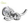 Chrome Crystal Brass Bathroom Hardware Set Solid luxury towel ring wall mounted glass decorated bathroom accessories