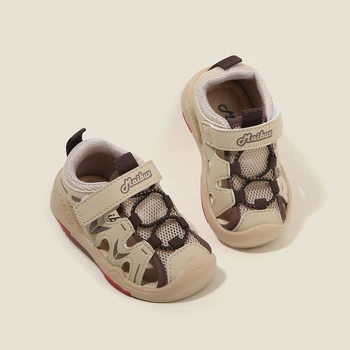 Maibu Bear Baby Children's Walking Shoes One Year Old Boy Baotou Sandals Female Baby Anti collision Casual Shoes Children
