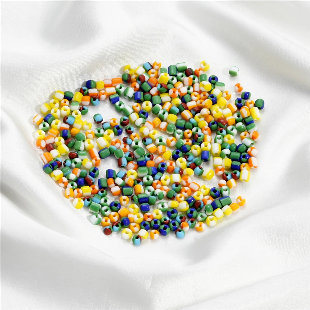 10 gr/los 4mm buntes Glas kleine runde Samen Spacer lose Perlen für Schmuck machen Armband Halskette DIY Handwerk Zubehör – Detail 5