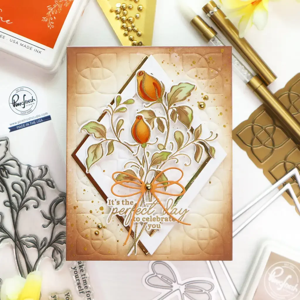 Voll von wunderschönen Blumen Metalls chneid stempel klare Stempel Schablone heiße Folie zum Dekorieren Sammelalbum DIY Papier karte Album neu – Detail 5