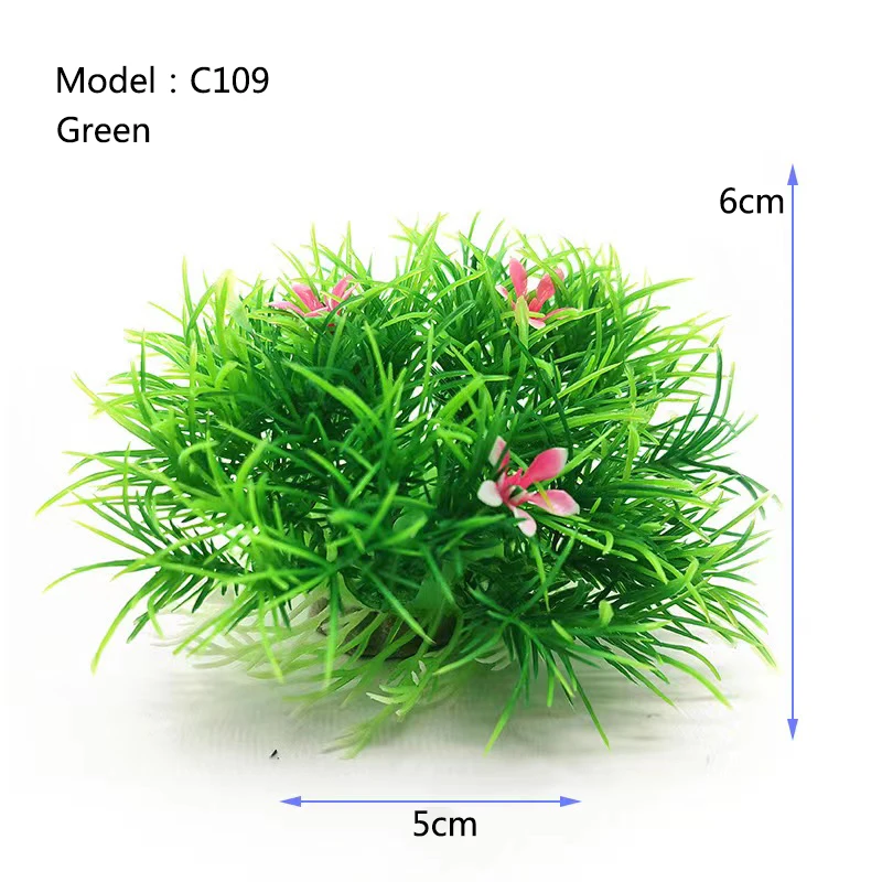Artificial Wide Short Fish Tank Aquarium Plastic Plant Simulation Water Plants Grass For Fish Tank Aquarium Decoration Beautiful