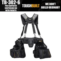 ToughBuilt TB-302-6 Pro Carpenter Suspension Rig With Pockets Tools Packaging Bag 1