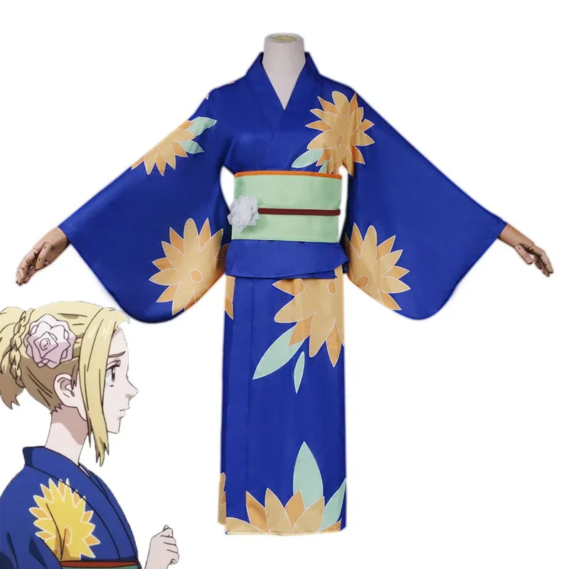 

Anime Tokyo Revengers Emma Kimono Women Costume