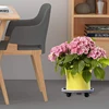 Universal Flower Pot Wheels Round Plastic Tray Heavy Duty Flower Pot Rack Plant Movable Rolling Potted Plant Stand With Rollers 3