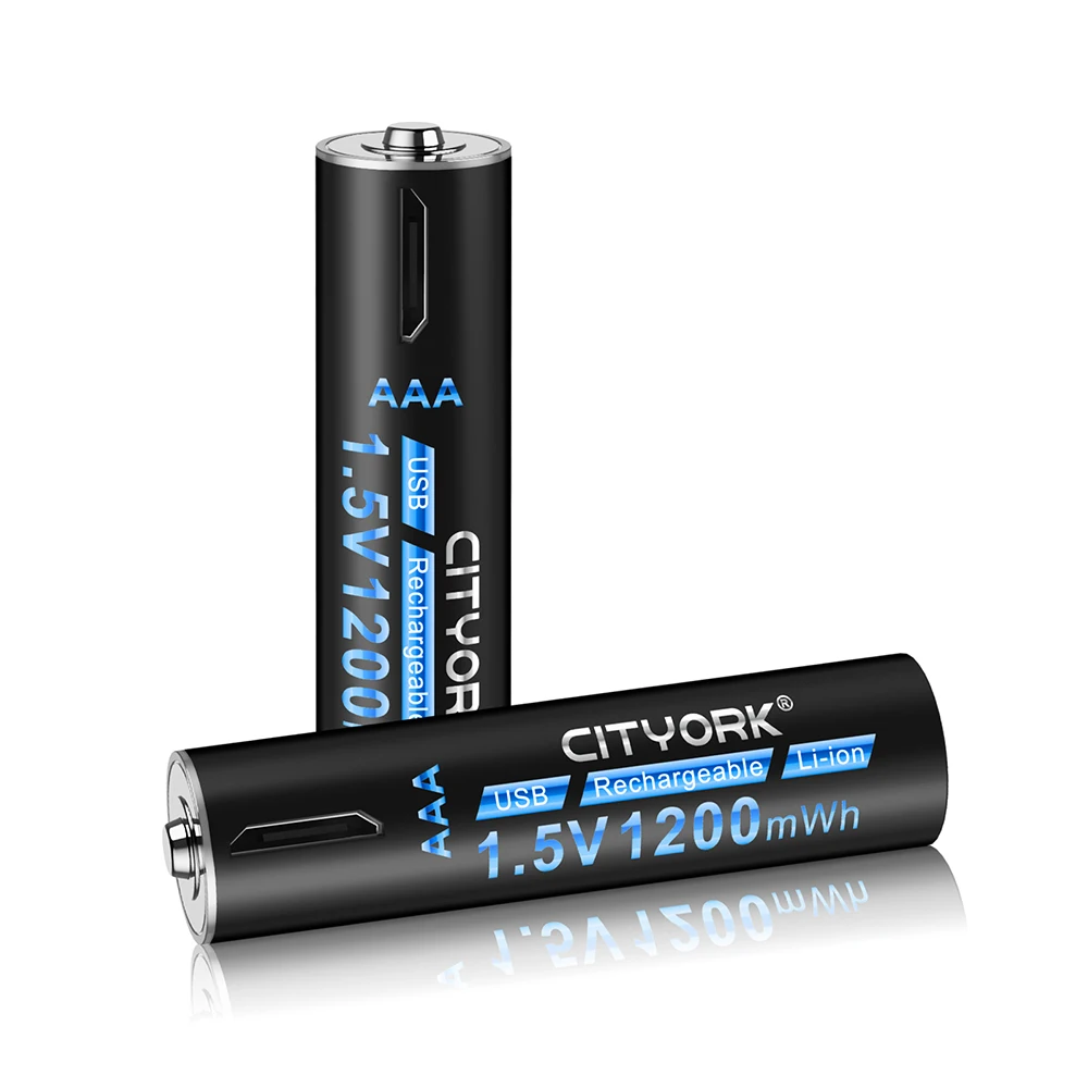 CITYORK 1.5V USB AAA Rechargeable Lithium Battery 1.5V 3A AAA USB Charging Li ion Batteries With USB Cable For Remote Control — view 6
