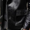 New Crocodile Patterns Leather Jacket men's solid lapel Slim Fit PU Coats Casual Blazer Leather Jacket Motorcycle  Outwear 6