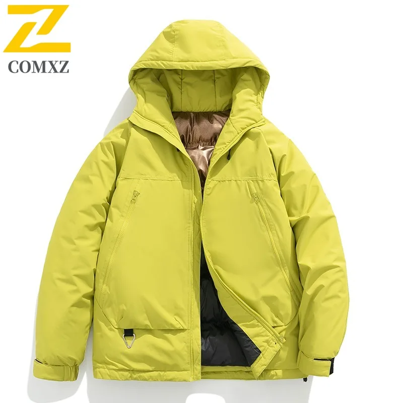 Men's Winter  Streetwear Cotton Jacket Waterproof Windproof Warm Casual Windbreaker Coat Spring Autumn Outdoor Hiking Camping