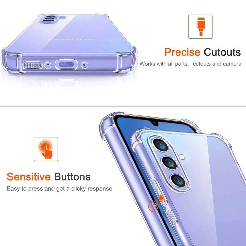 Clear Protective Phone Case - Durable & Flexible Soft Shell Cover