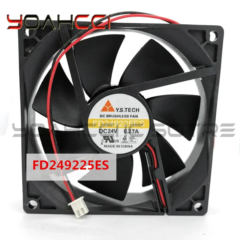 

FD249225ES FD249225ES-N (1piece) Free Shipping 24V 0.27A 2WIRE Cooling fan 92*92*25mm FD249225ES-N 0.24A laptop computer fan