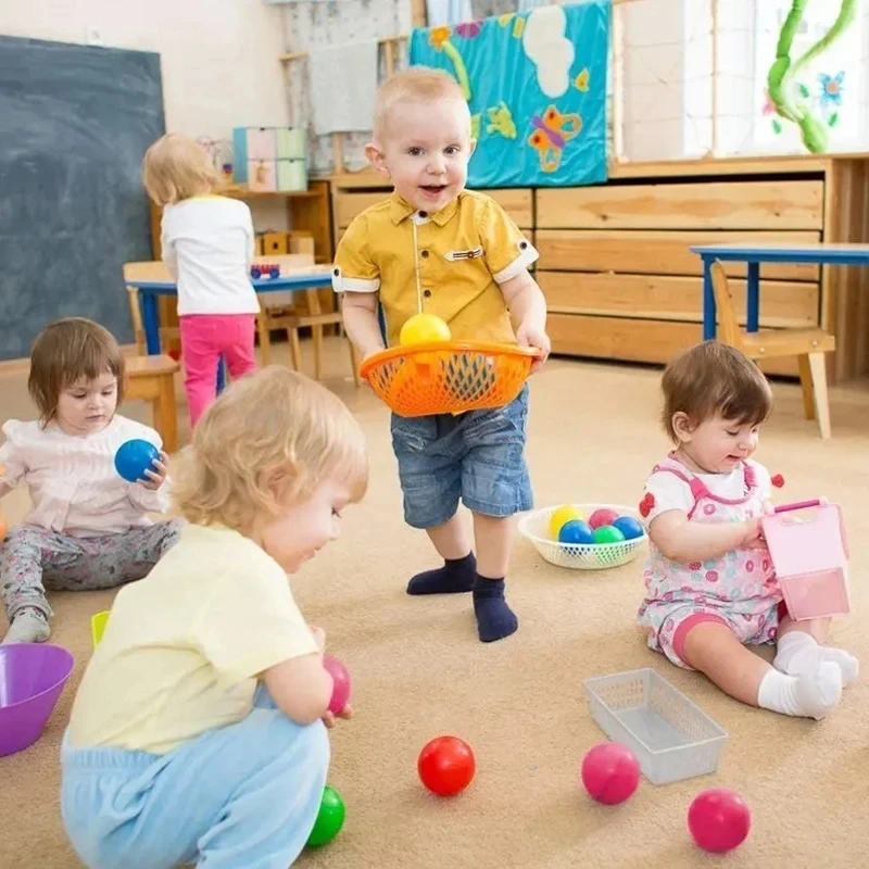 50Pcs Color Baby Plastic Balls Kids Games Toys Ball Baby Playpen Tent Water Pool Ocean Wave Balls Children Toys for Boys Girls 2
