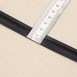 Metallic Gold and Silver Polyester Bias Tape with Cord - 15mm Width for DIY Crafts and Hemming (Black)
