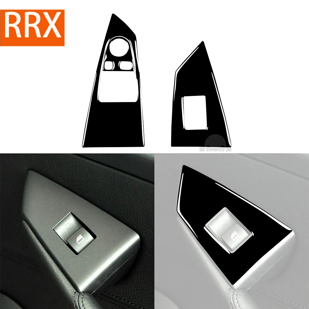 

For BMW 6 Series E63 E64 2004 2005 2006 2007 2008 2009 2010 Door Windows Lift Control Trim Piano Black Stickers Car Accessories