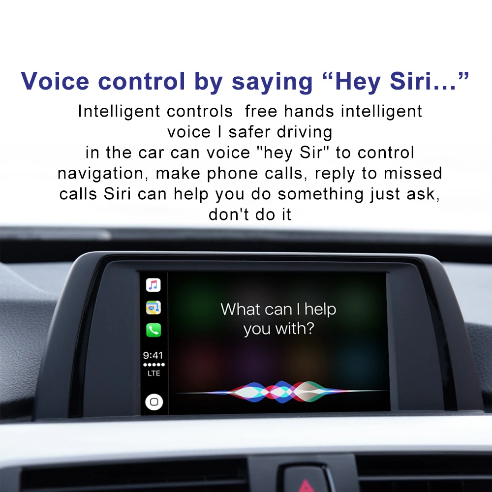 Car CarPlay Wireless Connection Decoder Box With 6.5''/8.8''/10.2''Screen For BMW F20 F21 F22 F23 NBT System