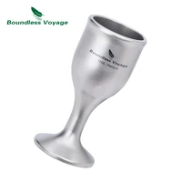 Boundless Voyage Titanium Cup Thickened Wine Drinking Cup Shooters Tequila Whiskey Vodka Drinkware Single Layer Wineglass 15ml 2