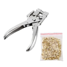 

Eyelet Pliers Set 100 Eyelets Steel Hole Punch Eyelet Locator Kit For Leather Fabric Belt Clothing Repair