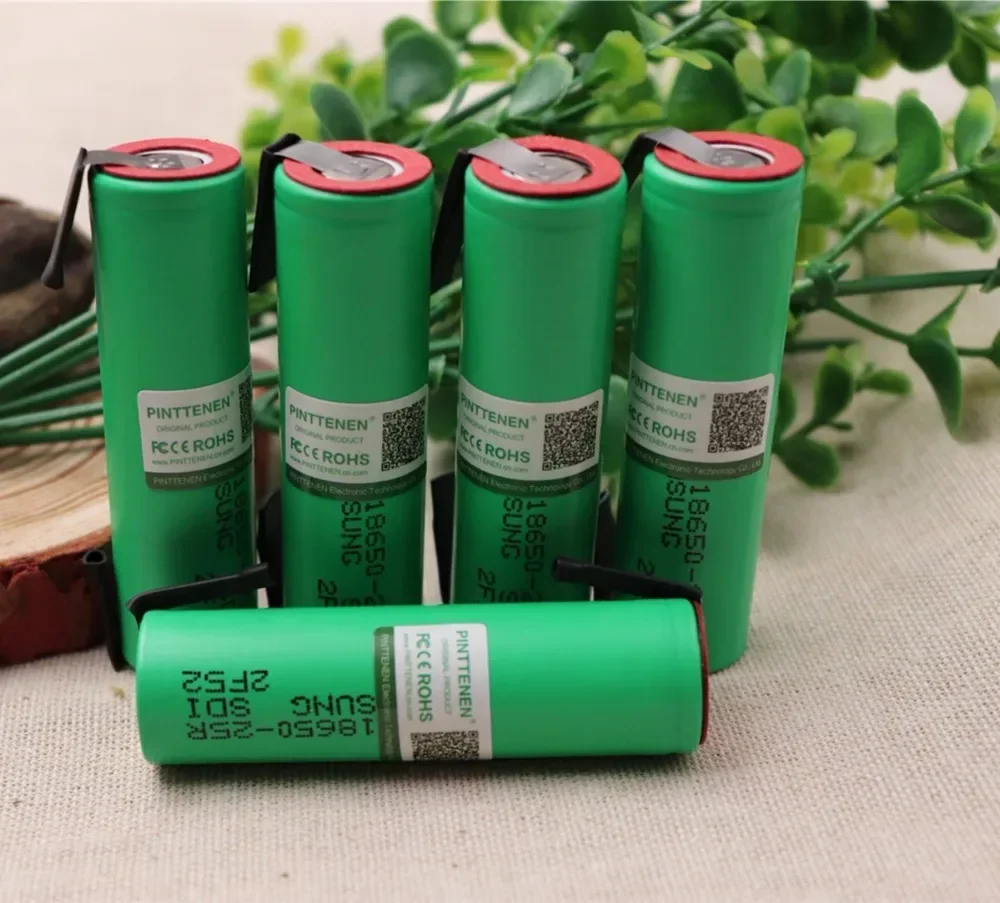 

100% Original For Samsung 18650 2500mah battery INR18650 25R 20A rechargeable battery+ DIY Nickel