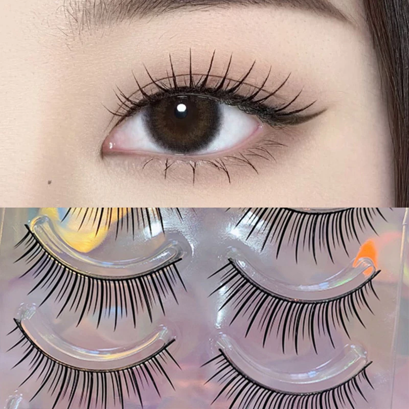 Korean Girl Group Star False Eyelashes Naturally Long 5 Pairs Pure