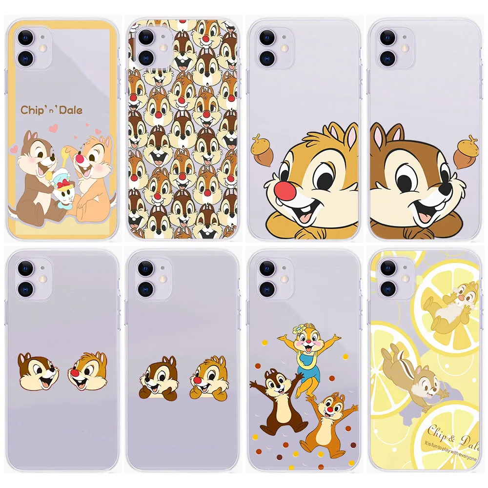 Custodia Trasparente Scava Fuori Per Lg V60 Thinq5 V50 V40 Stylo 6 Q61 Q60 Q52 K30 K92 K62 Zb6 Chip Dale Cover