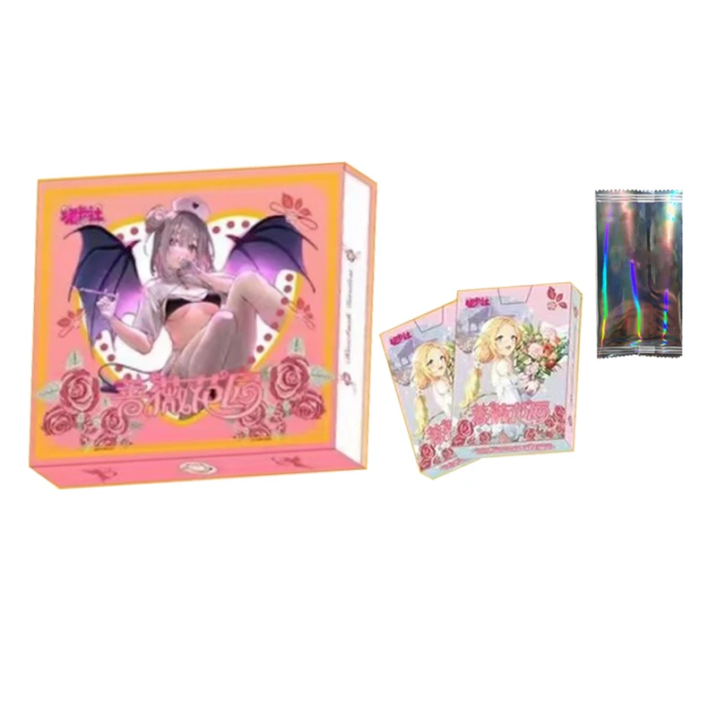 

4BOX MEI KA SHE Sexy Goddess Story Rose Garden Collection Booster Box Odds Hand-Painted Four Layer Temperature Change Cards