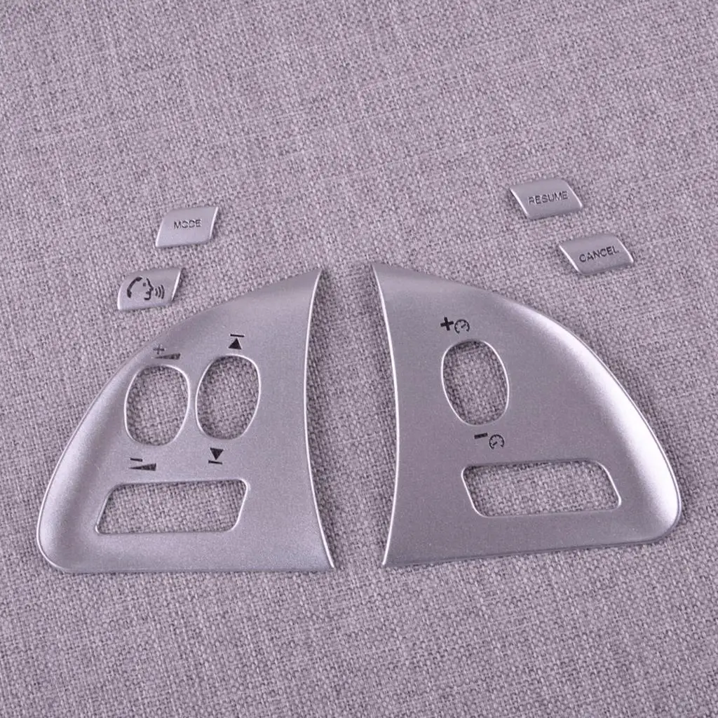 

Декоративная накладка на руль автомобиля, Серебристая Наклейка из нержавеющей стали для Jaguar XF 2015 2014 2013 2012