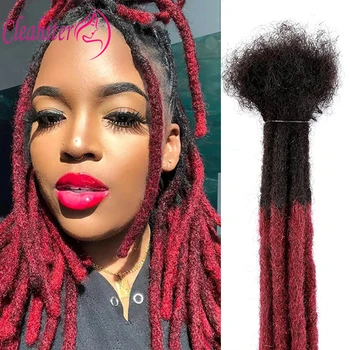 6-12Inch Human Hair 27/30/99j Dreadlock Extension 10 20 30 40 Locs 0.6cm Handmade Permanent Dreads Extensions For Women/Men 1