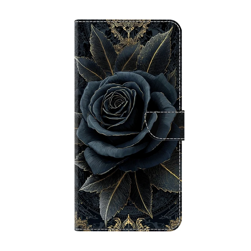 Colorful Painted Pattern Flip Phone Case - Protective Cover