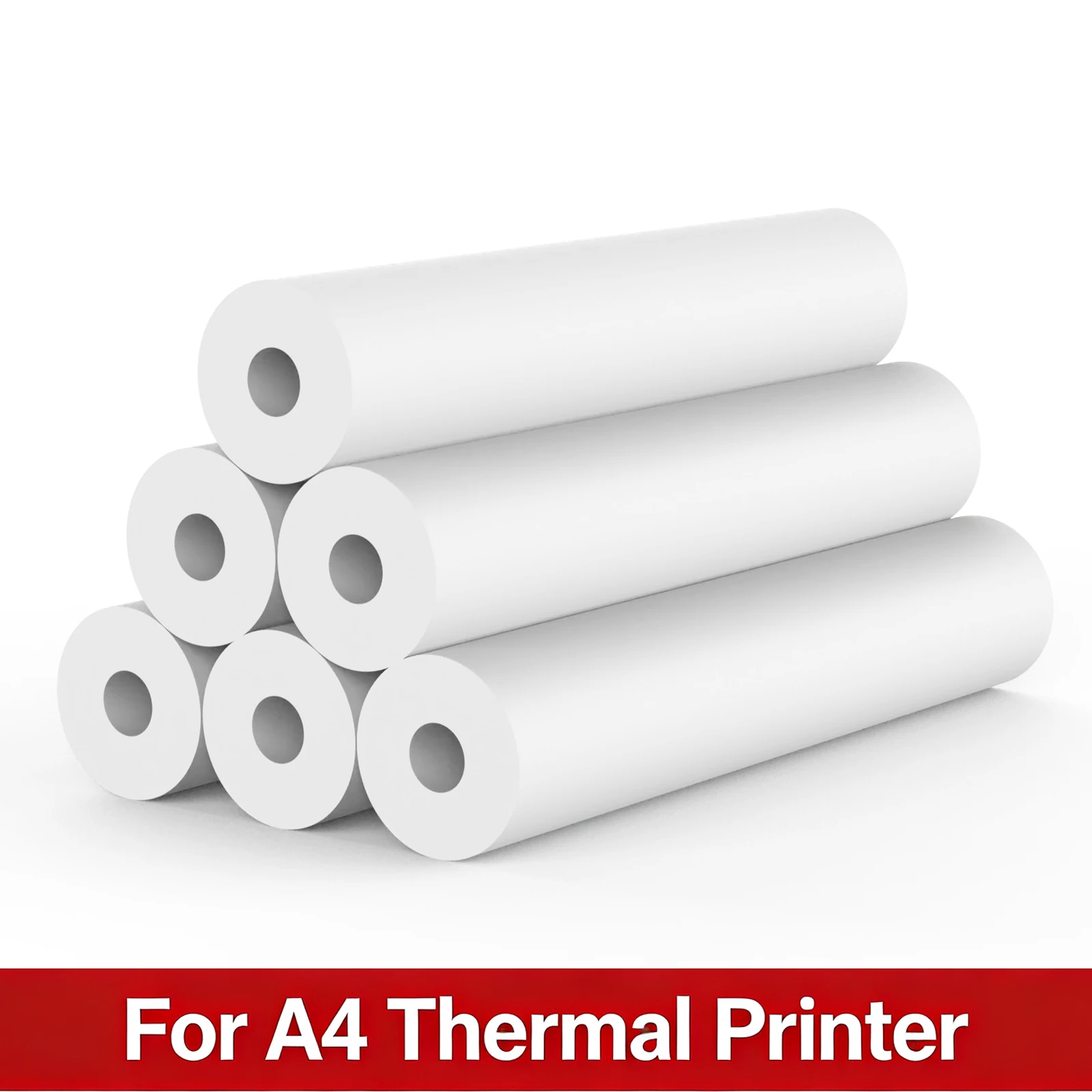 A4 Thermal Paper 210*30mm Thermal Printing Paper for Portable Printer Paper Rolls for M832/M833/M834/M835/M836 Portable Printer