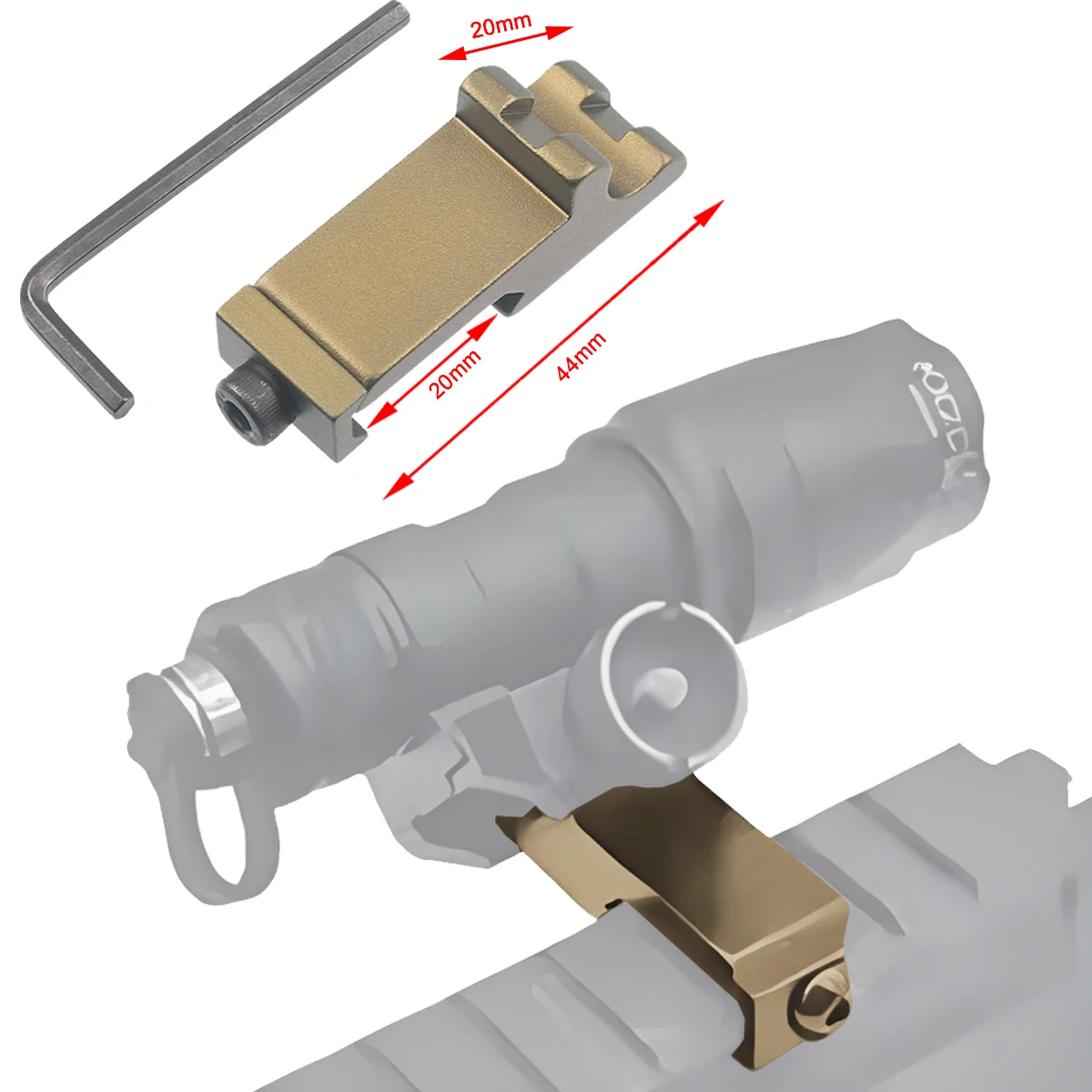 Flashlight Scope Mount Weapon Flashlight Mount Flashlight Mount