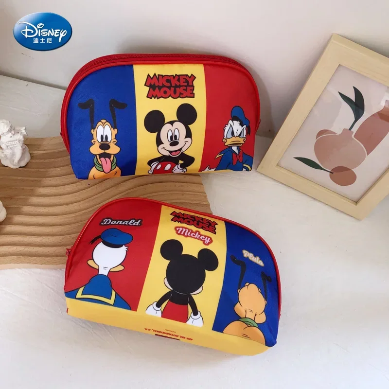 

Disney Cosmetic Pouch Cartoon Kawaii Mickey Mouse Bags Organize Storage Bag Frozen Purse Elsa and Anna Pencil Case Make Up