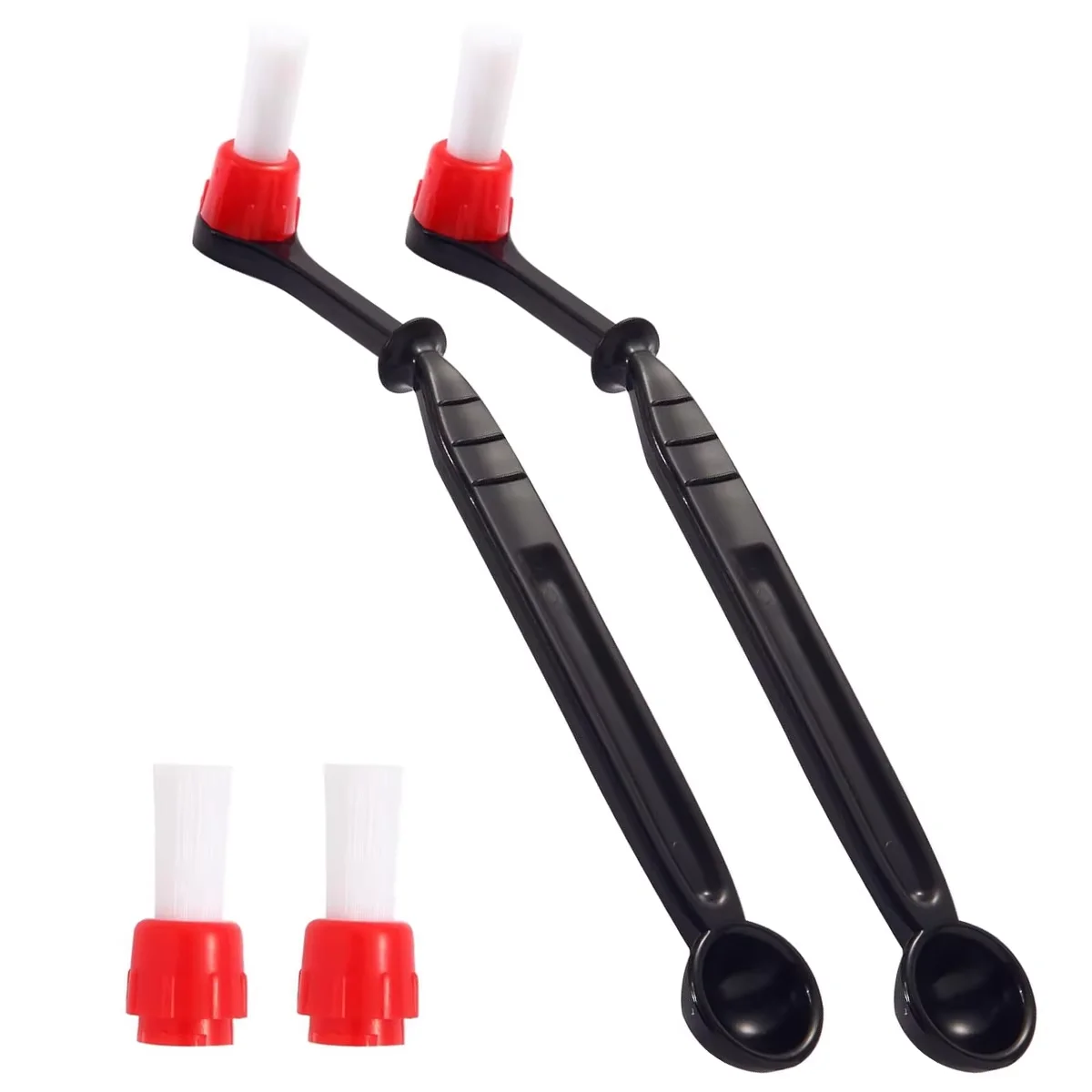 Leeseph 2-in-1 Coffee Machine Cleaning Brush with Spoon