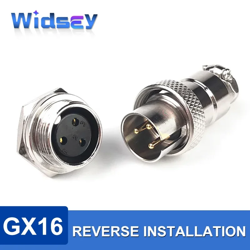 GX16 Reverse-mounting Aviation Plug DF16 2-8pin Soldering