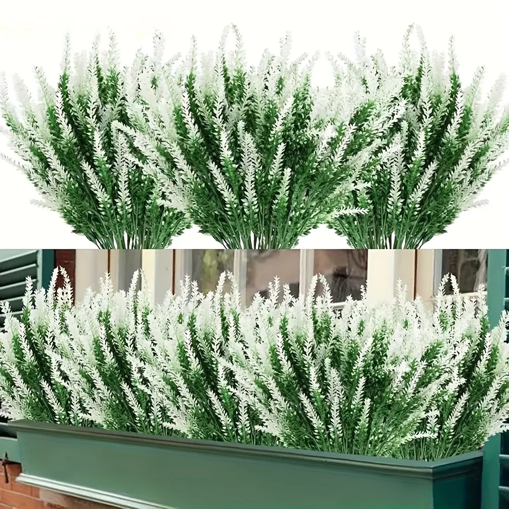 12/24/36 Stück künstliche Lavendel für verschiedene Raumarten, Blumentöpfe nicht im Lieferumfang enthalten, für Zuhause, Außengärten, Hochzeiten, Hotels, Büros – Detail 13