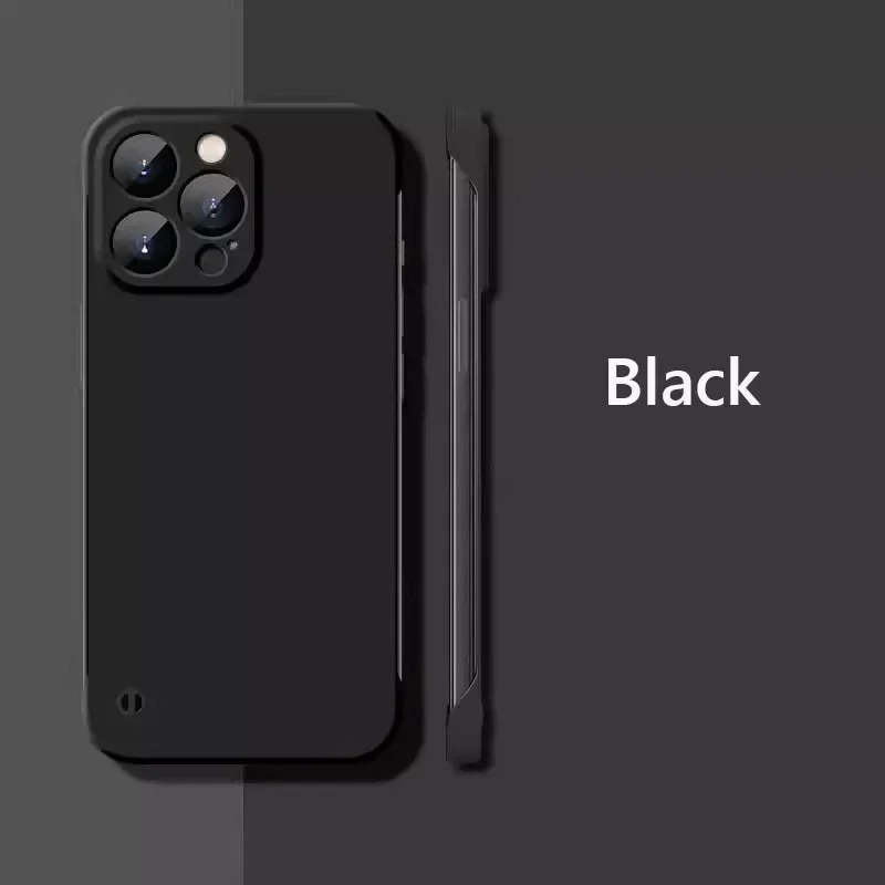 thumbnail image 1 of Funda rígida mate delgada sin marco para iPhone 15 16 Pro Max 14Pro Plus 14 13 12 Pro Max 15Pro Funda a prueba de golpes, 1 of 5