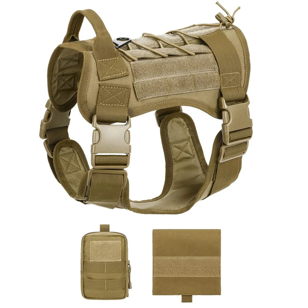 Tactical Dog Harness Big Dog Vest German Shepherd Waistcoat Durable Pet
