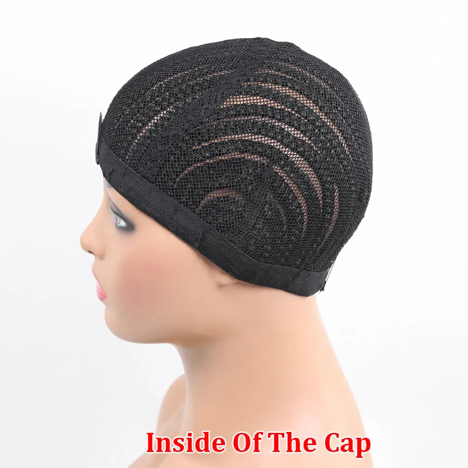Wig Caps Black Braided Cap For Making Synthetic Wig Crochet Wig Cap In Cornrow Sew Hair Sew In Crochet Braided Caps Medium Size