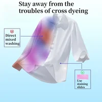 50PCS Color Absorbing Film Household Machine Wash nonwovens Anti Cross Dyeing Paper Clothes Mixed Washing No Cross Color Tools 2