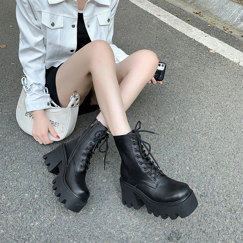 Imelda Boots | Women's Mid-Calf Boots with Zipper