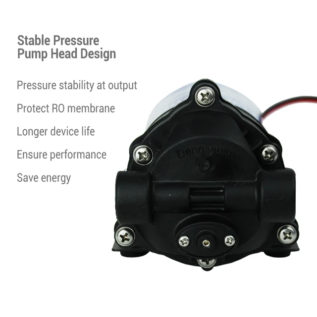 Coronwater 75gpd Water Filter RO Water Booster Pump
