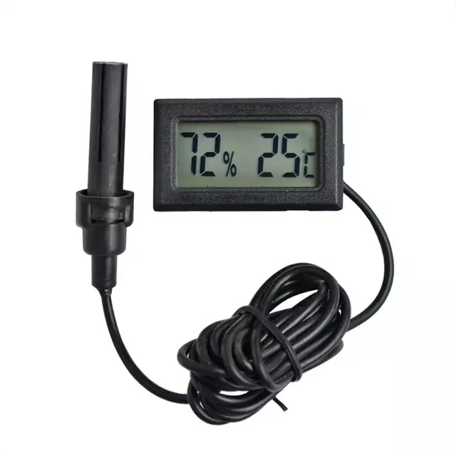 Mini Lcd Termo-Hidrométer Beltéri Digitális Hőmérséklet Termosztát Érzékelő Páratartalom Mérő Termometer Termométer - Image 2